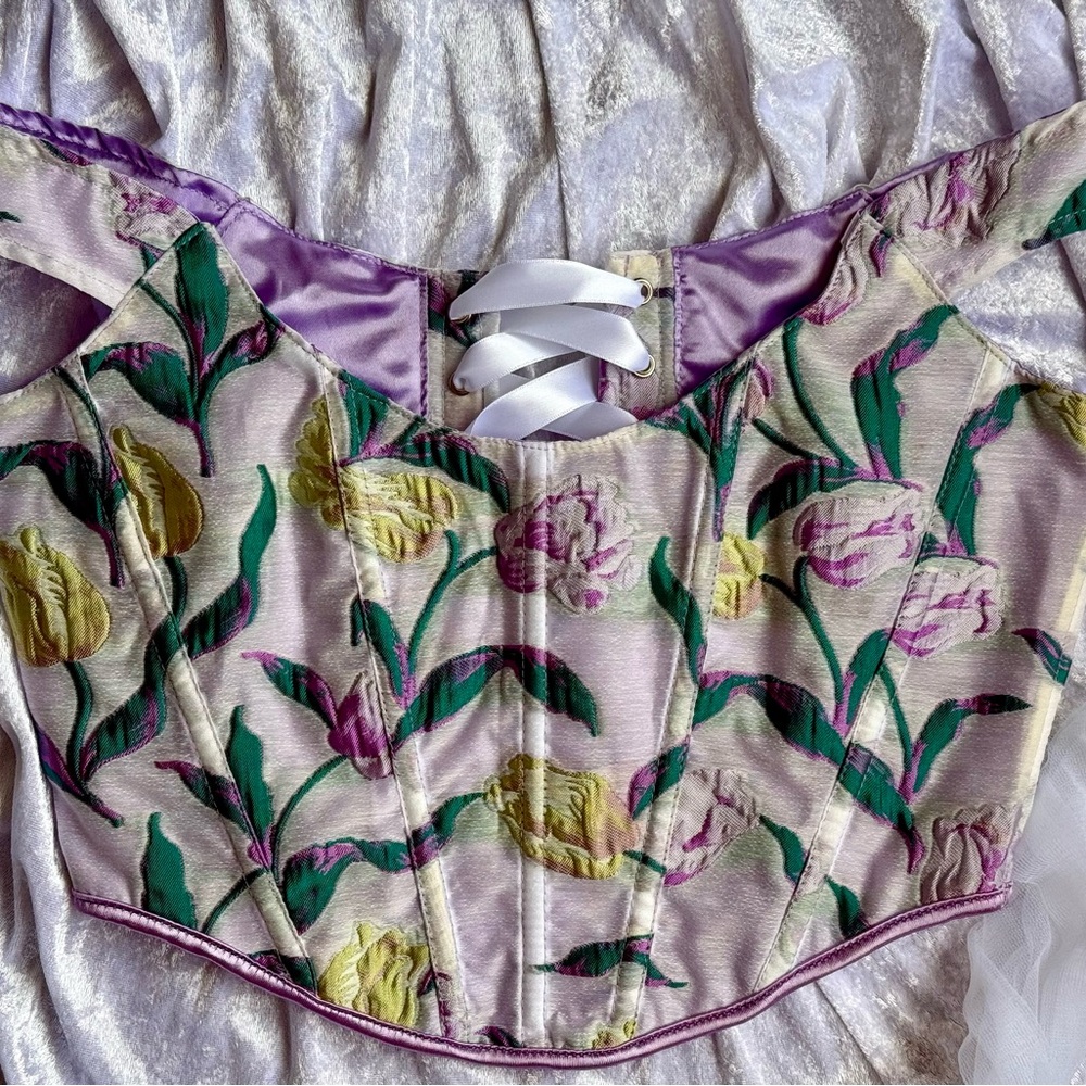 Vintage corset top for women